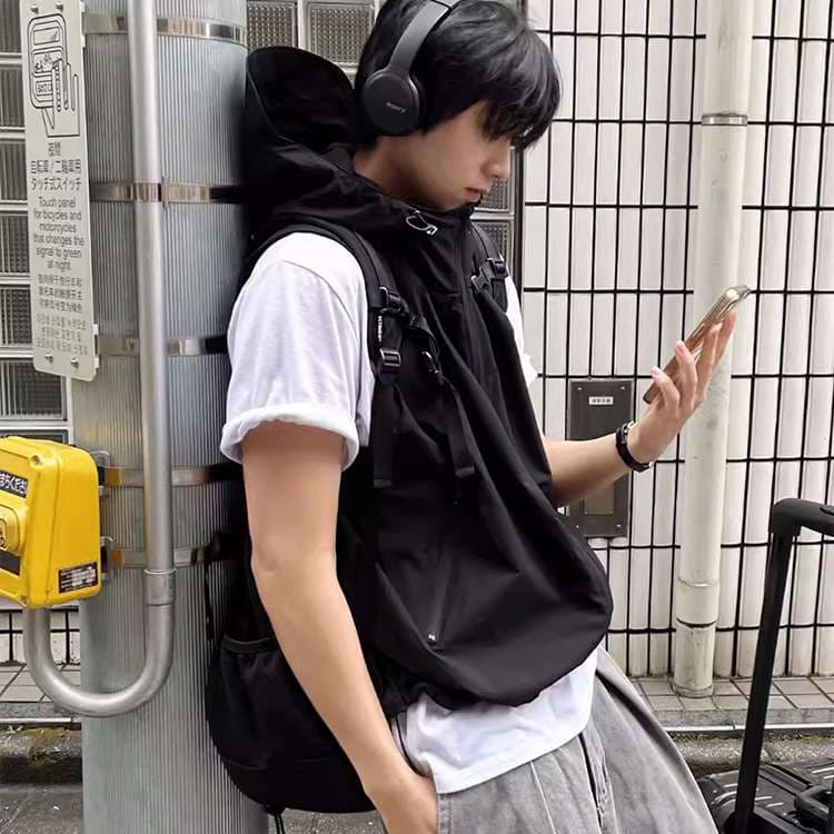 韓国ファッション オーバーサイズベスト