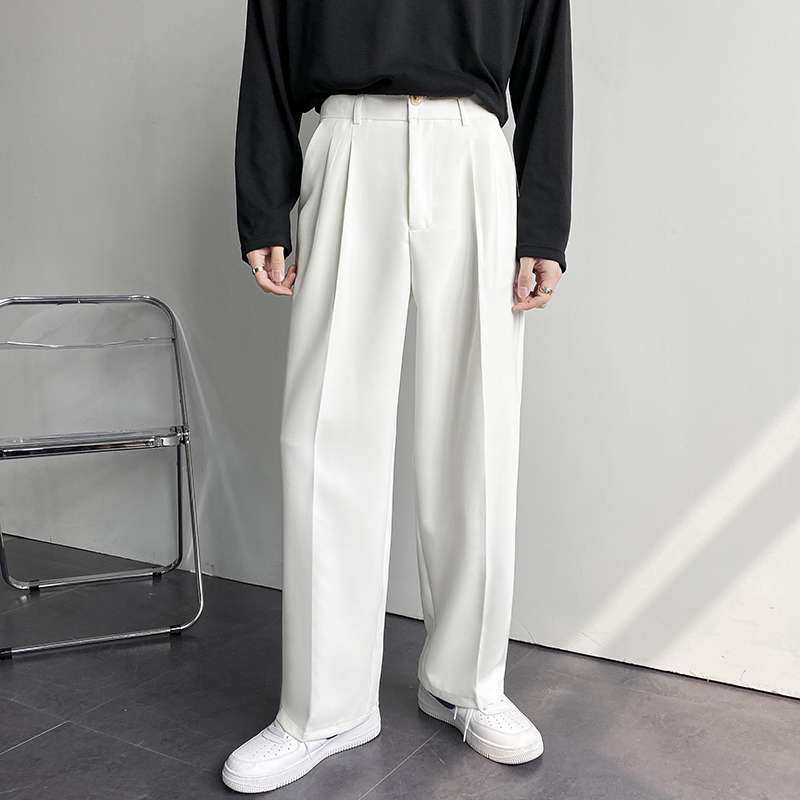 韓国ファッション ロングストレートスラックス