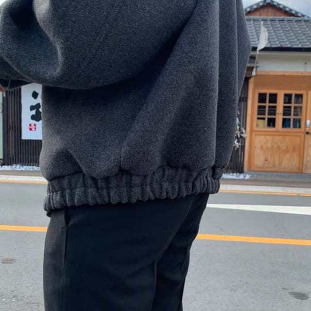 韓国ファッション オーバーサイズウールコート