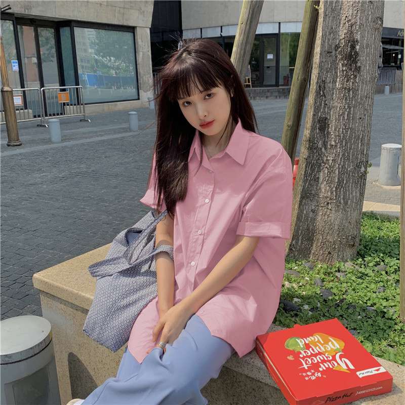 韓国ファッション オーバーサイズシャツ