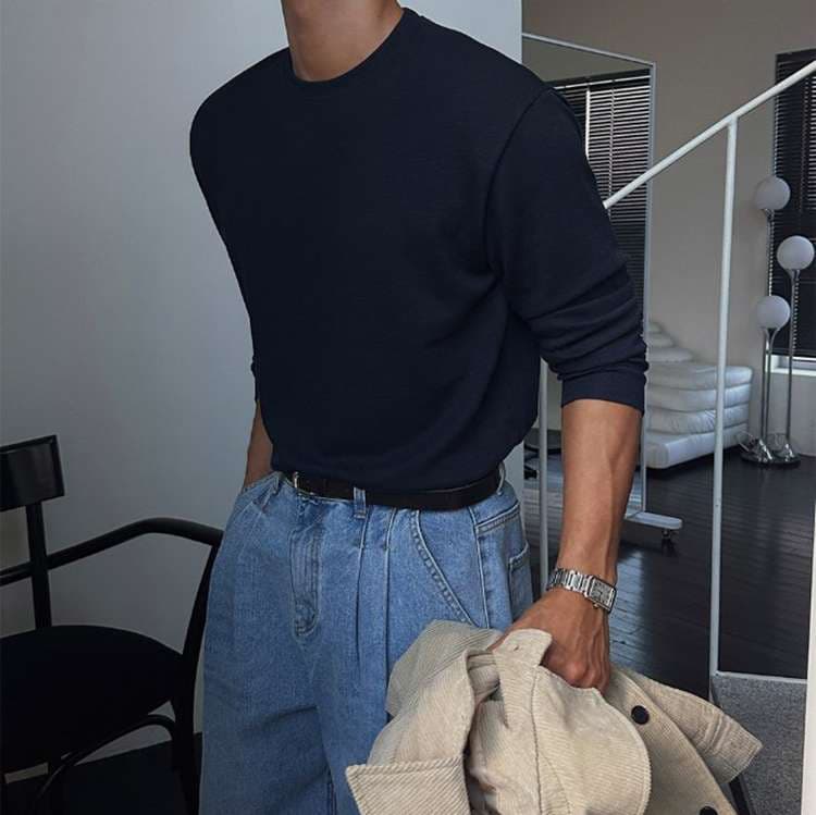 韓国ファッション ミニマルスタイルトップス