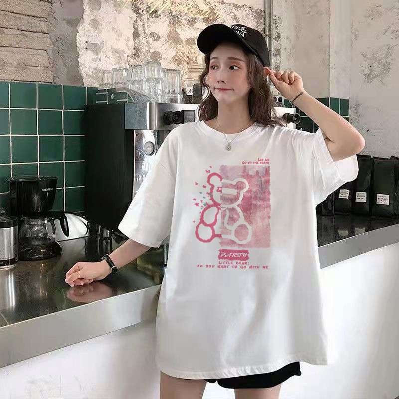 韓国ファッション オーバーサイズ グラフィック Tシャツ