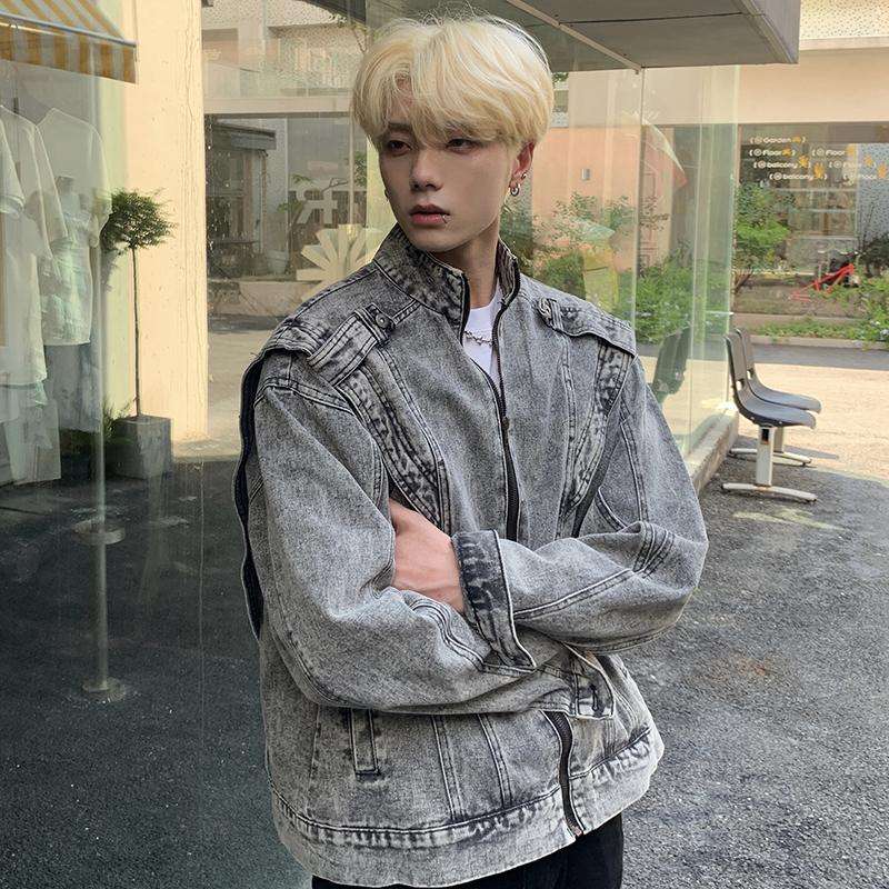 韓国ファッション ヴィンテージデニムジャケット