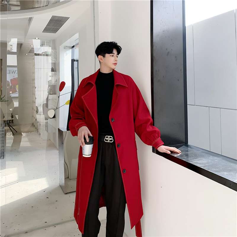 韓国ファッション オーバーサイズロングコート