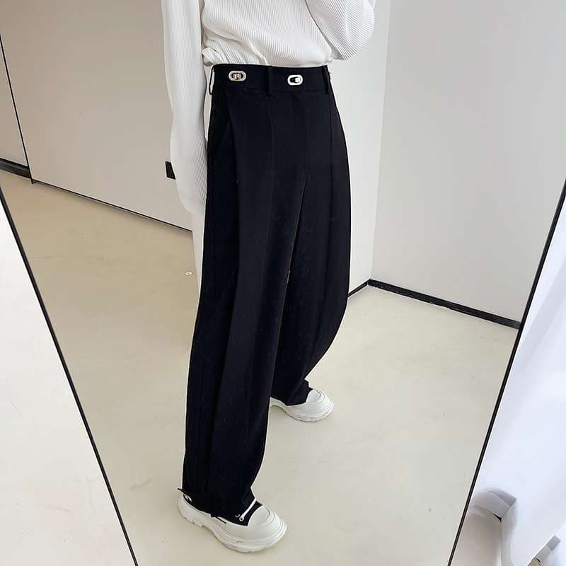韓国ファッション カジュアルワイドパンツ