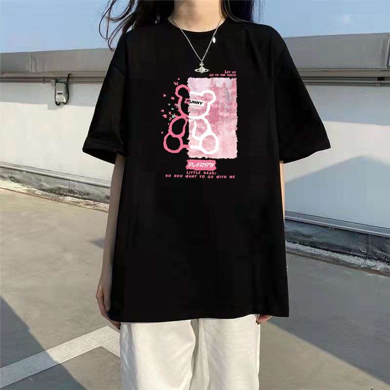 韓国ファッション オーバーサイズ グラフィック Tシャツ