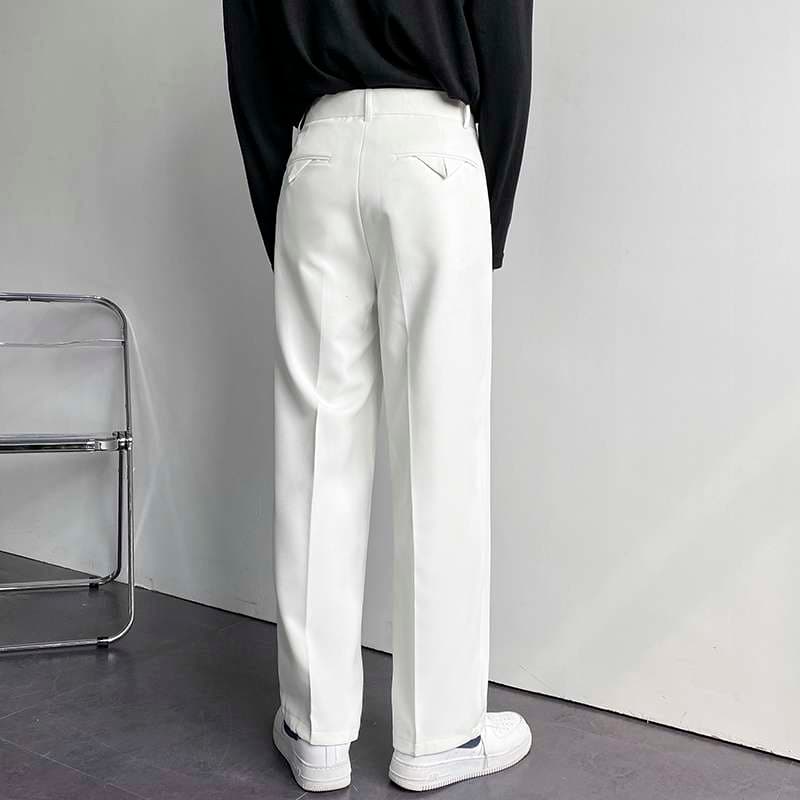 韓国ファッション ロングストレートスラックス