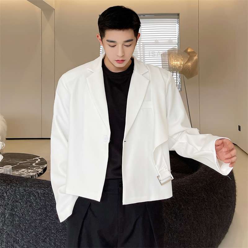韓国ファッション オーバーサイズクロスラップジャケット