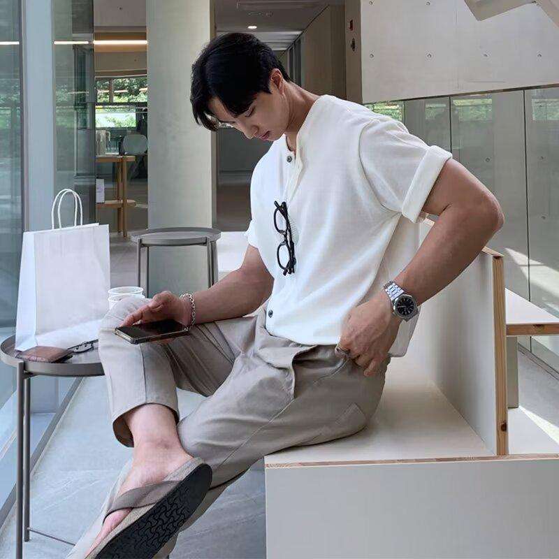 韓国ファッション スタイリッシュストリートセットアップ