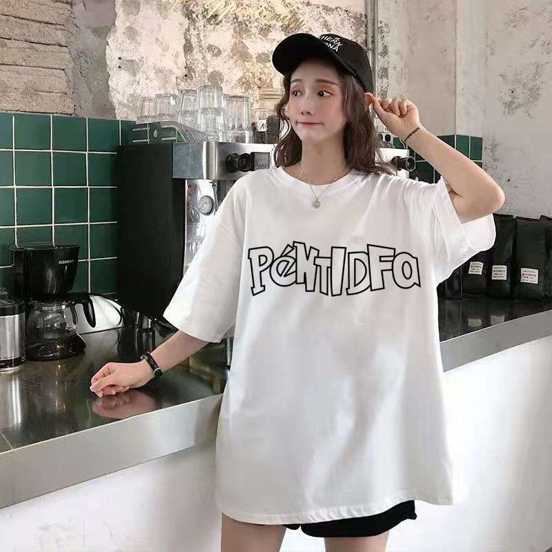 韓国ファッション オーバーサイズ グラフィック Tシャツ