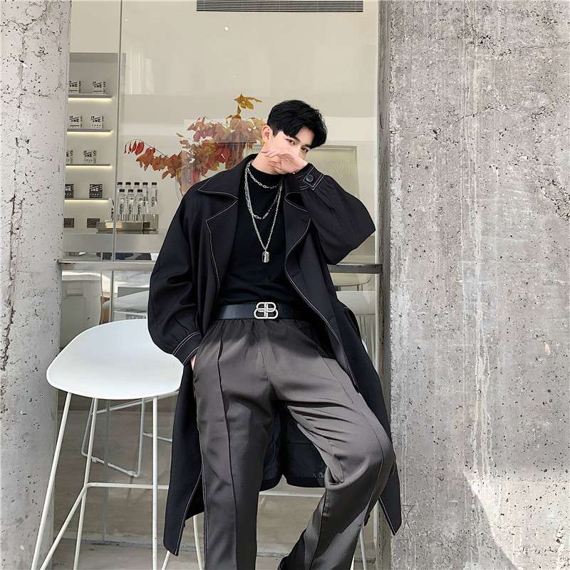 韓国ファッション オーバーサイズロングコート