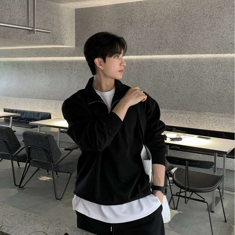 韓国ファッション ミニマルストリートスタイルトップス