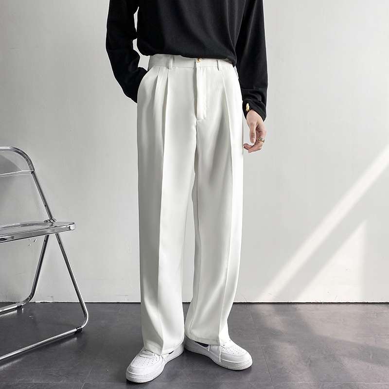 韓国ファッション ロングストレートスラックス