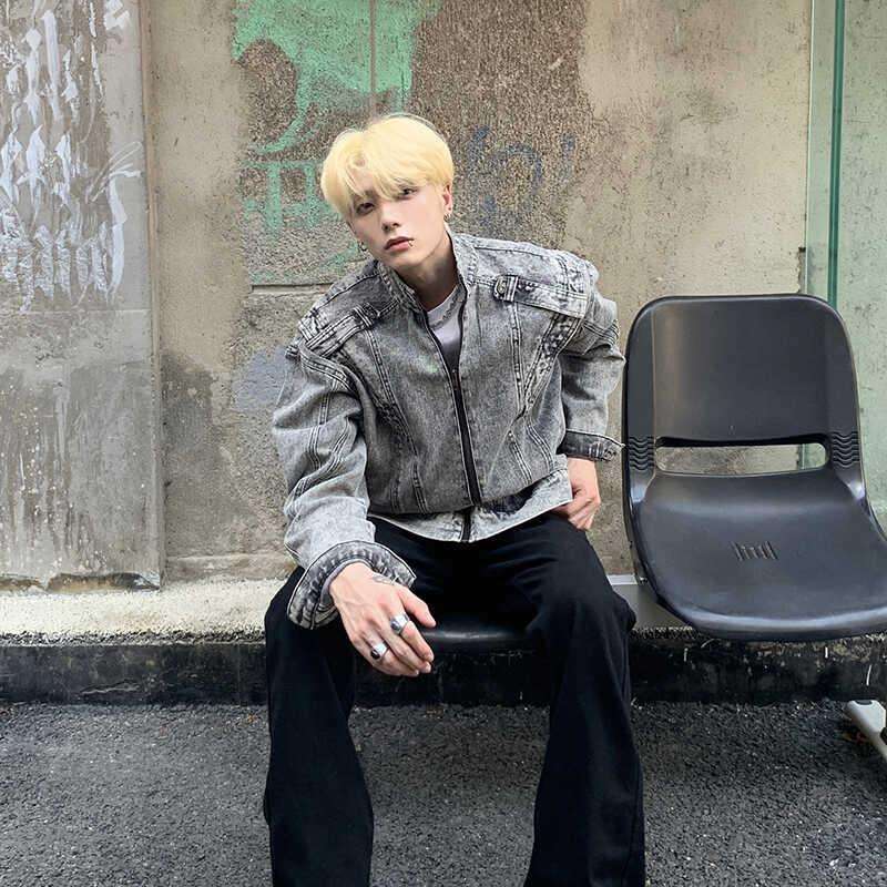 韓国ファッション ヴィンテージデニムジャケット