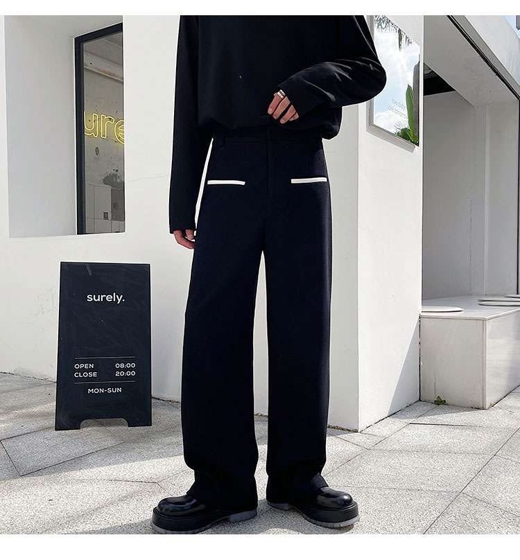 韓国ファッション トレンディーストレートパンツ