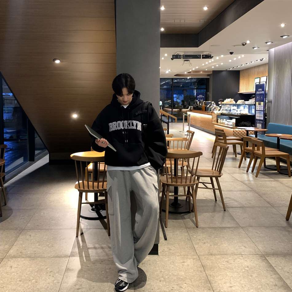 韓国ファッション ブルックリンストリートパーカー