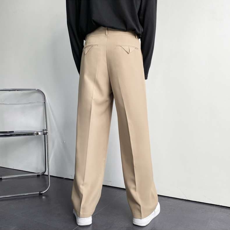 韓国ファッション ロングストレートスラックス