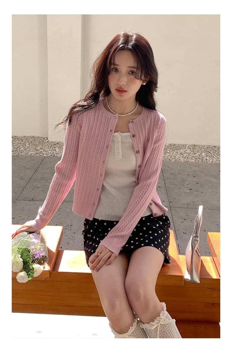 韓国ファッション 水玉ミニスカート